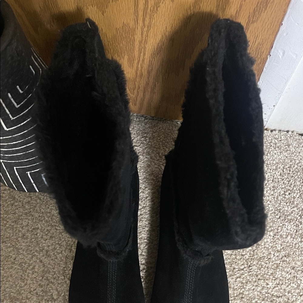 Timberland Black Fur-Lined Boots size 9.5 - Picture 7 of 9